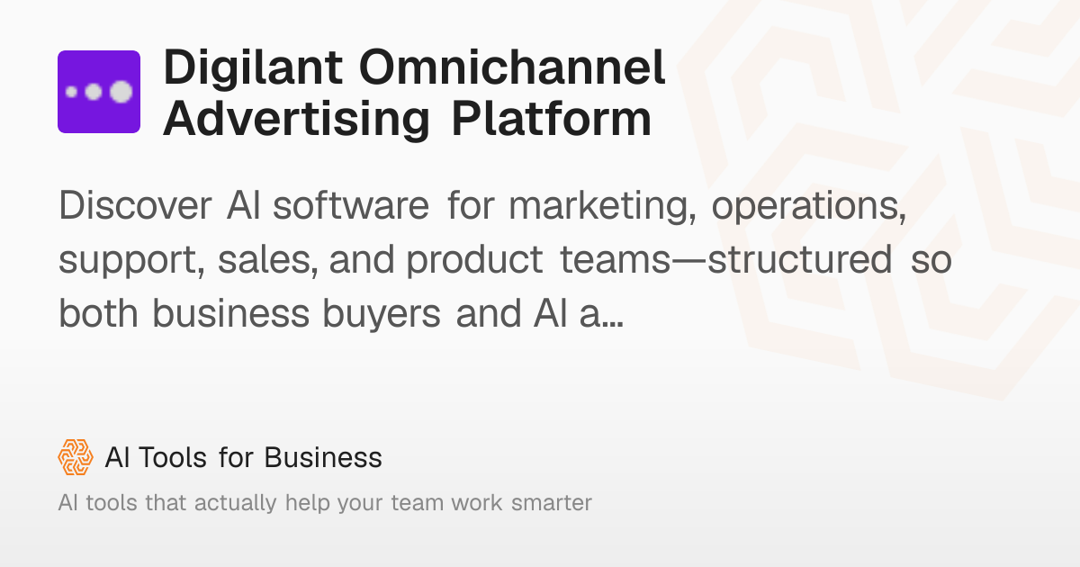 Digilant: Omnichannel Advertising Platform