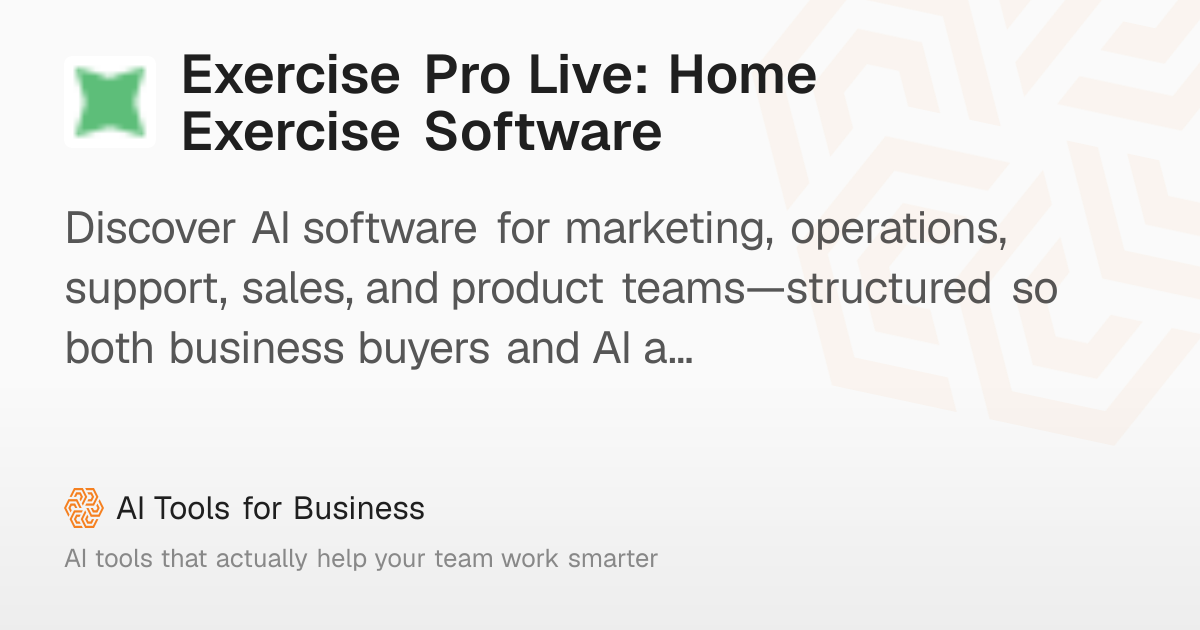 Exercise Pro Live: Physical Therapy Software