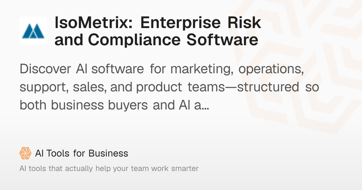 IsoMetrix Review: Risk, EHS, and ESG Management Software