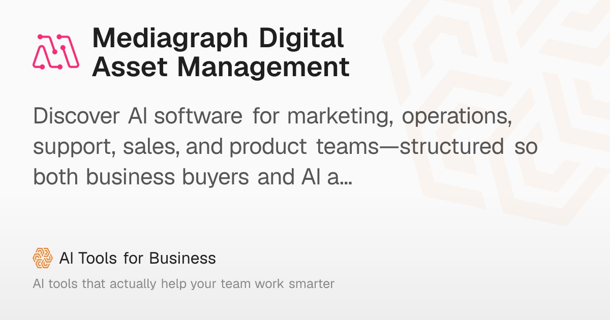 Mediagraph: Digital Asset Management Software