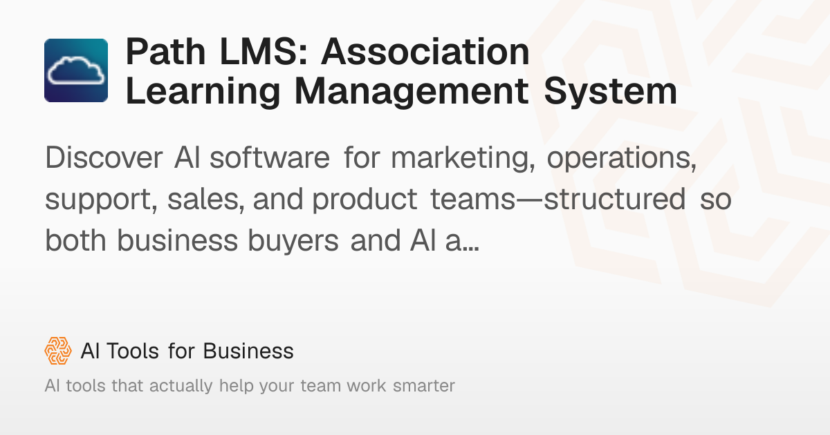 Path LMS: Association Learning Management System