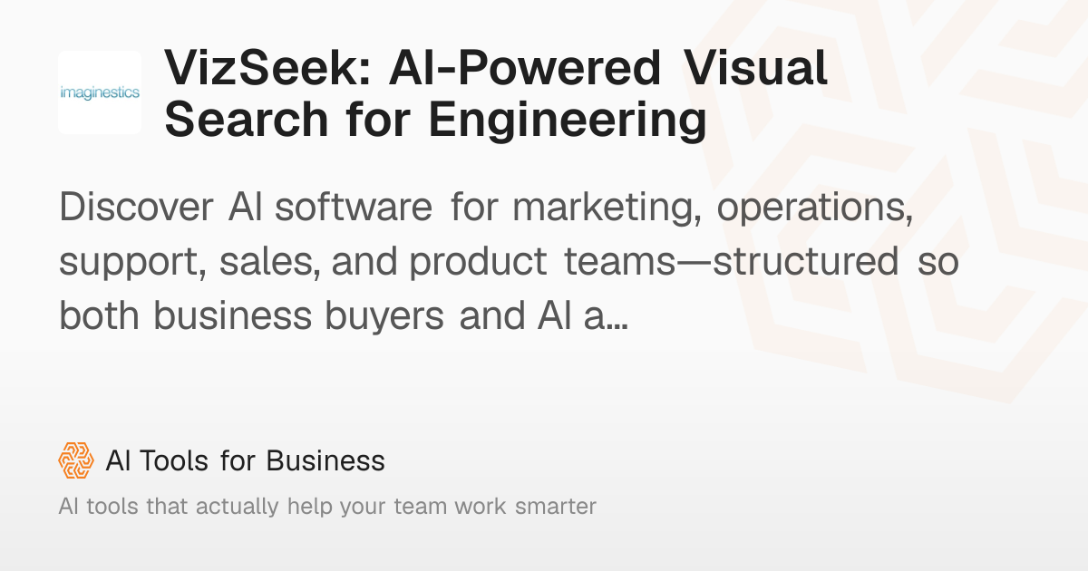 VizSeek: AI CAD Visual Search Tool